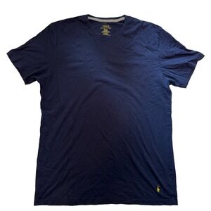 Polo Ralph Lauren Men's Navy Blue Relaxed Fit Short Sleeve‎ T-Shirt Size Medium